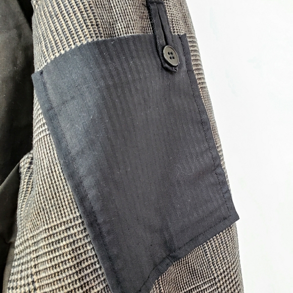 KENNETH COLE Plaid Military Blazer - Picture 8 of 9